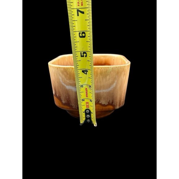 Bowl Planter Drip Glaze Vintage Washburn Ceramics S2 USA Art Pottery Rare Shape - Picture 7 of 7